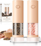 Electric Salt and Pepper Grinder Set Automatic Battery Pepper Mill Shakers by ioion