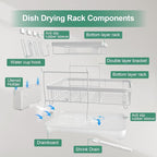 Dish Drying Rack, Two-Tier Dish Drying Rack - Image 7