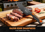 Knife Block Set -15 PCS Dishwasher Safe Kitchen Knife Set, High Carbon - Image 5