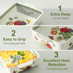 Ceramic Papaver rhoeas Baking Casserole Dish - Image 5