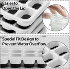 DOQAUS Ice Cube Tray with Lids - Image 4