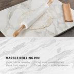 Koville Marble Rolling Pin, Non-Stick African Stone Polished Dough Roller - Image 4