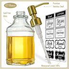 JASAI Antique Square Glass Soap Dispenser - Image 2