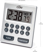 CDN Direct Entry 2- Alarm Digital Kitchen Timer | Counts Up & Down, 10 Hours by - Image 7