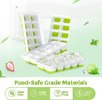 DOQAUS Ice Cube Tray with Lids - Image 3