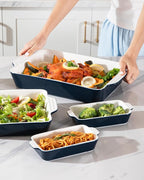 Sweejar Ceramic Bakeware Set of 4, Casserole Dishes - Image 6