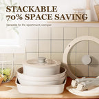 KIKCOIN Nonstick Pots and Pans Set - Image 7