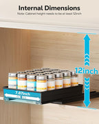 Nieifi Spice Organization for Cabinet-Vertical Spice Rack Pull Out-Spice Rack - Image 3
