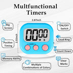 ZILLEN 6 Pack Kitchen Timers for Cooking Digital Classroom Timers for Kids - Image 7
