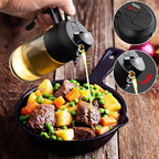 mqnxoi 2 in 1 Glass Oil Sprayer & Dispenser, 16oz/470ml Olive Cooking, Air Fryer - Image 4