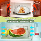 Microwave Splatter Cover for Food, Integrated Handle, Splatter Guard, 10” Plate - Image 6