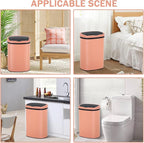 Bigacc 13 Gallon Stainless Steel Trash Can Automatic Trash Can Garbage Can - Image 8