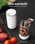 TOMEEM Upgraded Larger Capacity Electric Salt and Pepper Grinder Set - Image 5