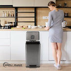 Simpli-Magic 13.2 Gallon Step Trash Can – Kitchen Garbage Can - Image 8