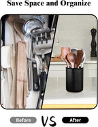 LoeJan Utensil Holder, Extra Large Utensil Crock, Stable Ceramic Utensil - Image 6