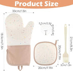 10 Pcs Kitchen Oven Mitts and Potholders Set - Image 2