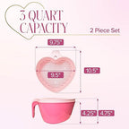 Paris Hilton Heart Bowl & Colander Set, Nesting 2-Piece Design - Image 5