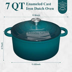 Umite Chef 7QT Enameled Cast Iron Dutch Oven - Image 2