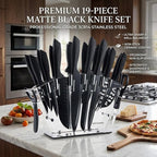 Kitchen Knife Set with Block, Chef Knives, Bread Knife, all in one - Image 3