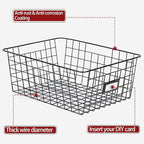 6 Pack Wire Baskets for Pantry Organization and Storage, Kitchen Organizer - Image 3