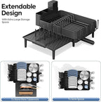 Expandable Dish Rack with Drainboard - Image 4