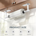 FORIOUS Paper Towel Holder Under Cabinet, Single Hand Operable - Image 6