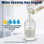 Glass Foaming Hand Soap Dispenser, 10 oz Easy Refill Glass Soap Dispenser - Image 5