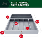 ROYAL CRAFT WOOD Luxury Bamboo Kitchen Drawer Organizer - Image 4