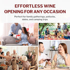 Forge Quality Compact Vertical Lever Corkscrew Wine Opener - Image 6