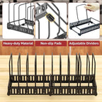 HzTinT 2PACK Cutting Board Organizer, Adjustable Divider Cutting Board Holder - Image 4