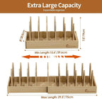 Housolution Bamboo Pot and Pan Organizer - Image 6