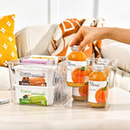 Freebat 6 Pack Large Clear Plastic Storage Bins, Plastic Containers - Image 6
