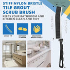Crevice Cleaning Brush Set – Hard Bristle Gap Cleaning Tool - Image 6