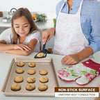 Baking Sheet Pan Set of 3, Commercial Cookie Sheets - Image 2