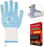 QUWIN BBQ Gloves, Oven Gloves 1472℉ Extreme Heat Resistant, Grilling Gloves - Image 3
