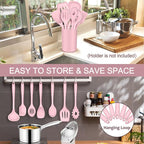 P&P CHEF Silicone Cooking Utensils Set of 7, Heat-proof Kitchen Utensils Set - Image 7