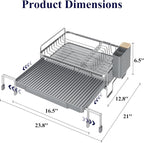 Kitsure Extendable Dish Drying Rack - Image 2