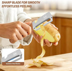 Multi-Functional Vegetable Peeler – Comfortable Wooden Handle - Image 3