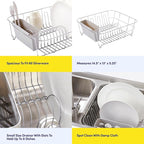 Dish Drying Rack & Cutlery Holder 2 Piece Set - Image 6