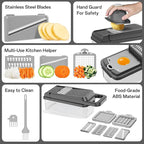 HomeHacks Vegetable Chopper Vegetable Cutter, 12 in 1 Kitchen Gadget, Onion - Image 5