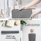 ZLR Silicone Dish Drying Mat for Kitchen Counter, Eco-Friendly Fast Dry Dish Mat - Image 4