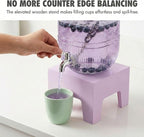 Beverage Dispenser 1 Gallon, Glass Drink Dispenser - Image 5