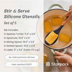 Starpack 'Stir & Serve' Silicone Cooking Utensils Set - Image 4