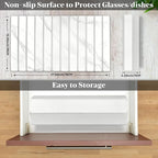 Large Stone Dish Drying Mats for Kitchen Counter, Collapsible Quick Drying Dish - Image 2