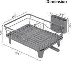 Urackify Dish Drying Rack for Kitchen Counter, Sink Dish Rack - Image 2