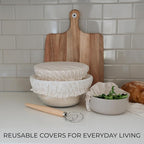 Beautiful Linen Cotton Blend Bowl Covers - Image 5
