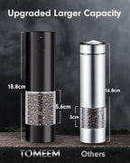 Upgraded Larger Capacity Electric Salt and Pepper Grinder Set Rechargeable - Image 6