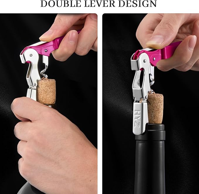 HYZ 2-Pack Wine Opener Waiter Corkscrew, Professional Wine Key - Image 4