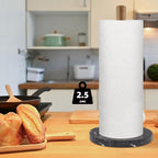 Buruis Wood Paper Towel Holder, Marble Base Modern Decorative Countertop - Image 6