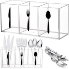 Suzile Acrylic Cutlery Storage Organizer Bin Silverware Caddy Countertop Knife by Suzile